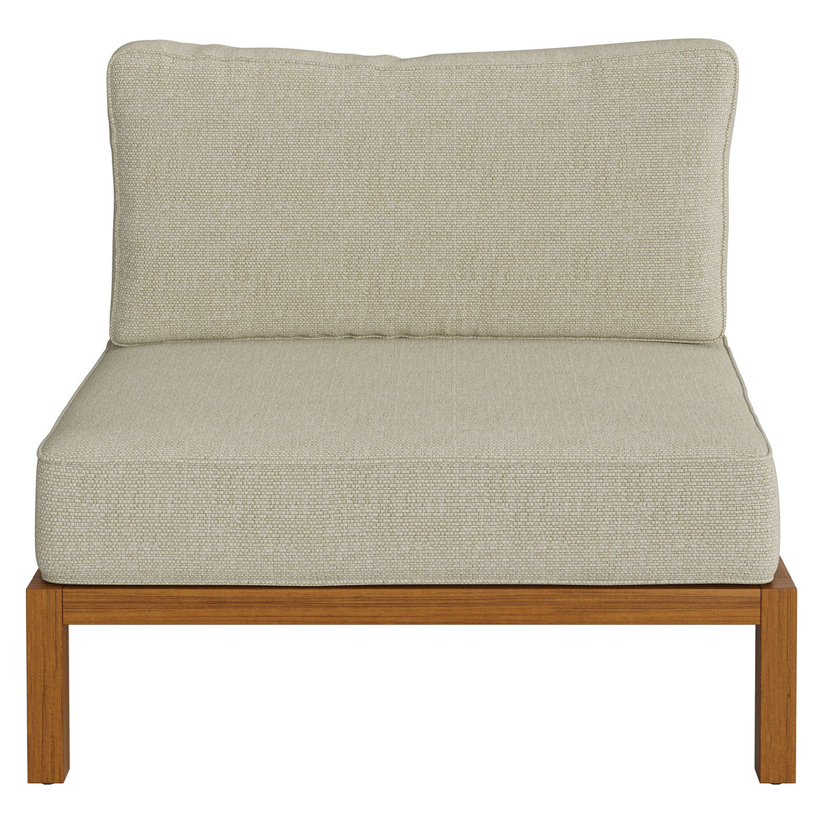 Kona Outdoor Patio Teak Wood Armless Modular Chair by Modway