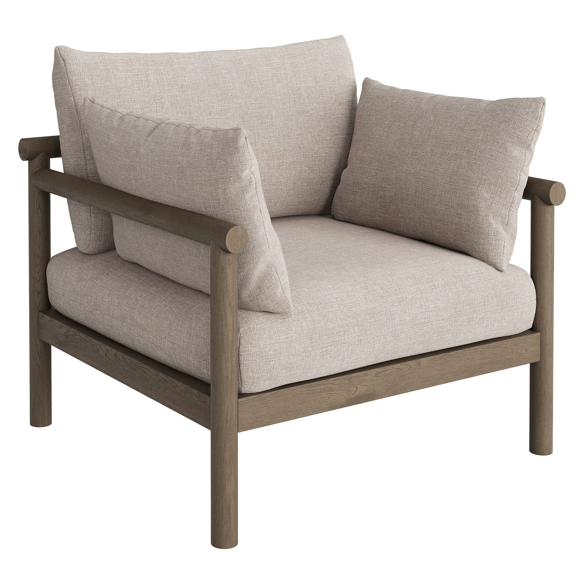 Eleni 3-Piece Outdoor Patio Teak Wood Furniture Set by Modway