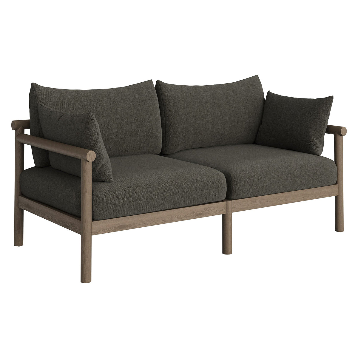 Eleni Outdoor Patio Teak Wood Loveseat by Modway