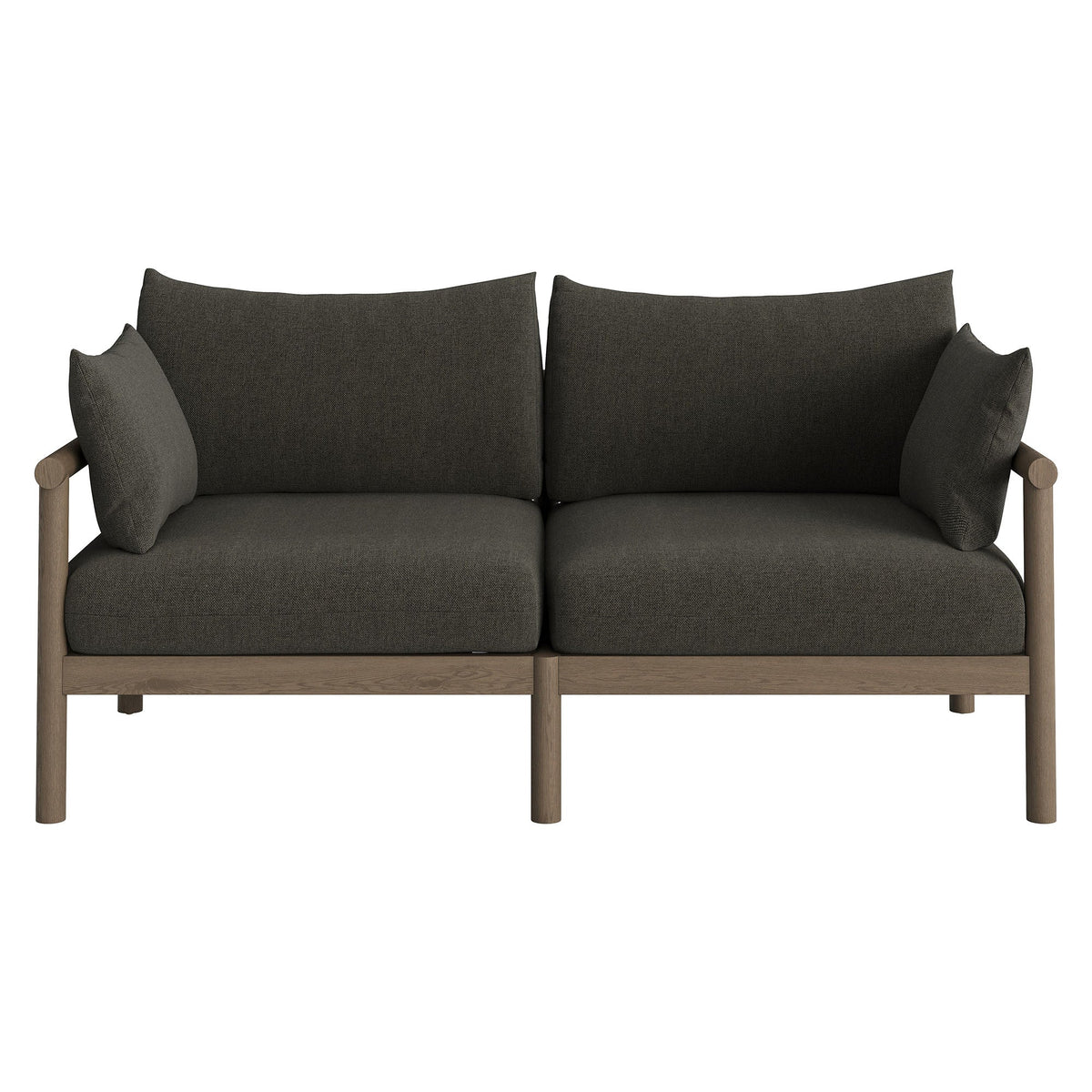 Eleni Outdoor Patio Teak Wood Loveseat by Modway