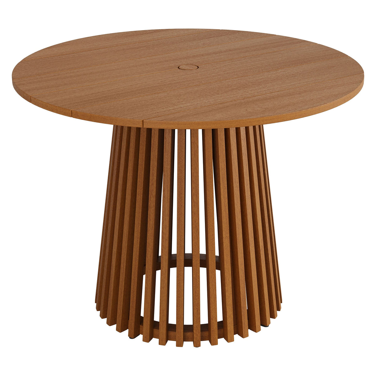 Lane Round Outdoor Patio Teak Wood Dining Table by Modway
