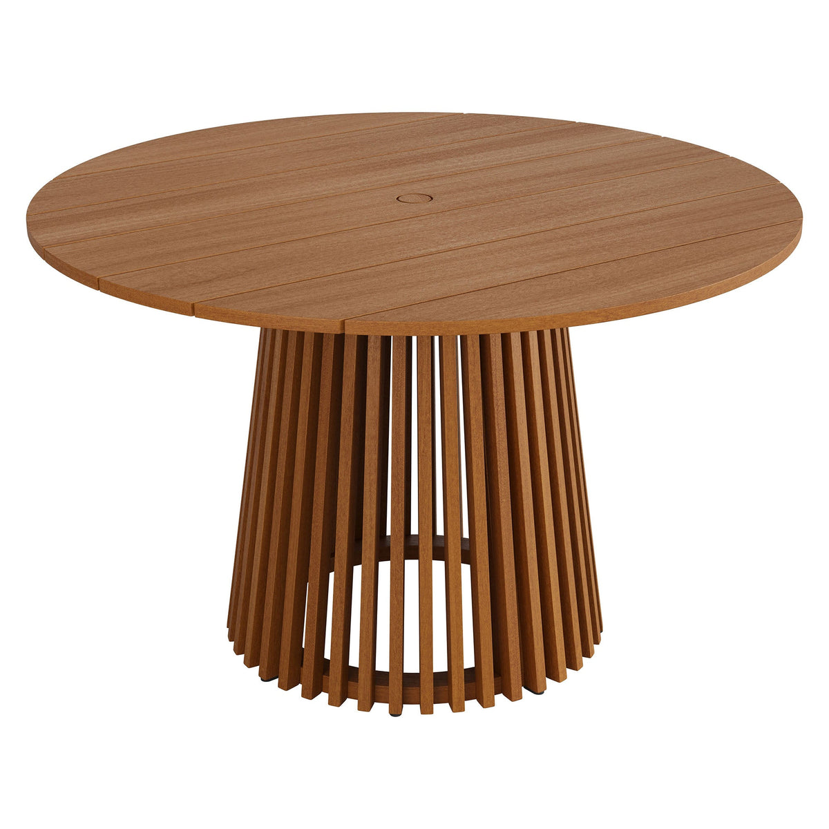 Lane Round Outdoor Patio Teak Wood Dining Table by Modway