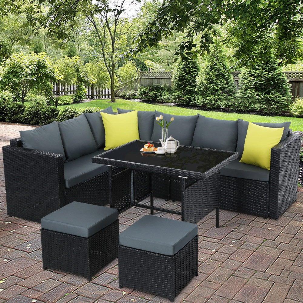 Garden Outdoor Furniture Patio Set Dining Sofa Table Chair Lounge