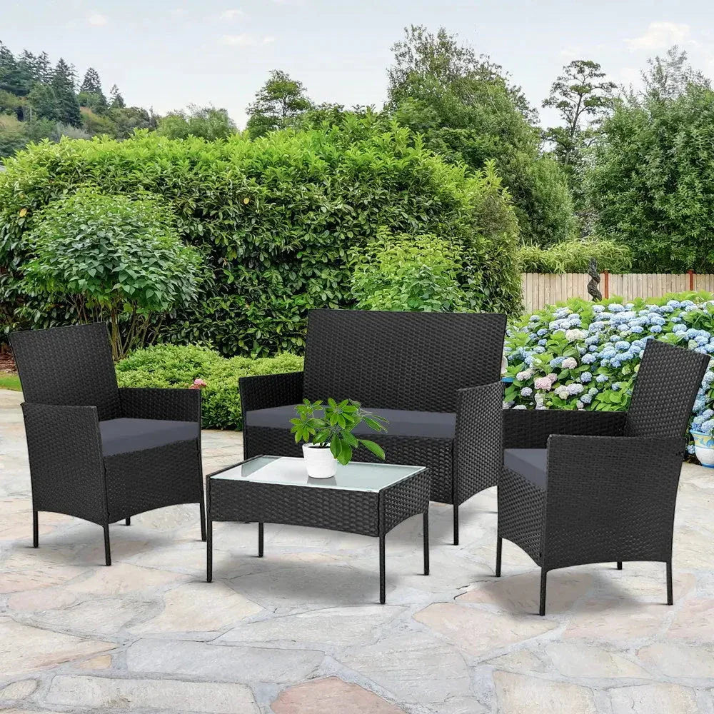 Garden Garden Furniture Outdoor Lounge Setting Wicker Sofa Patio