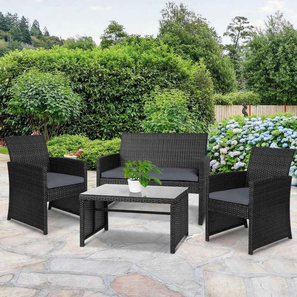 Garden Garden Furniture Outdoor Lounge Setting Wicker Sofa Set