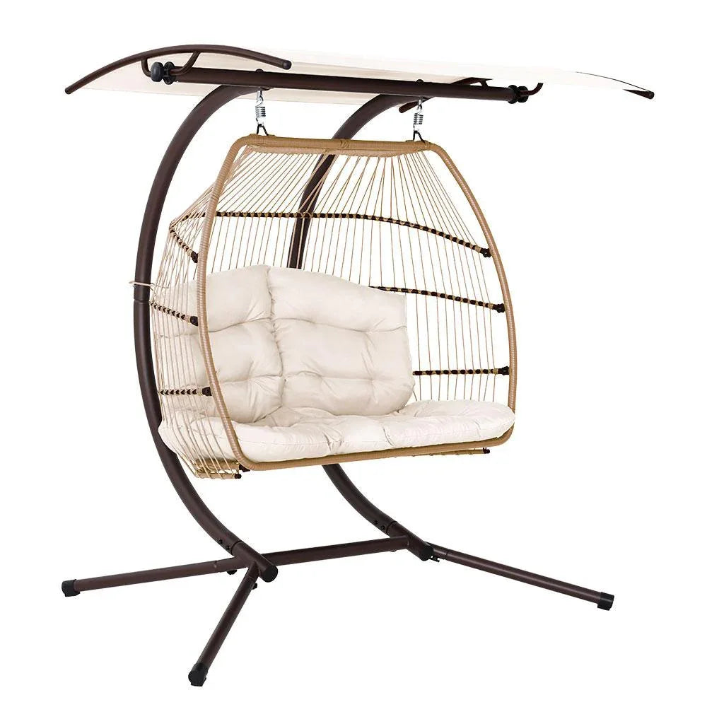 Garden Outdoor Furniture Lounge Hanging Swing Chair Egg Hammock Stand