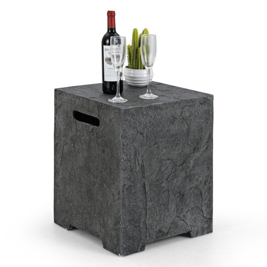 Propane Tank Cover Table Outdoor Gas Tank Storage Hideaway Cover