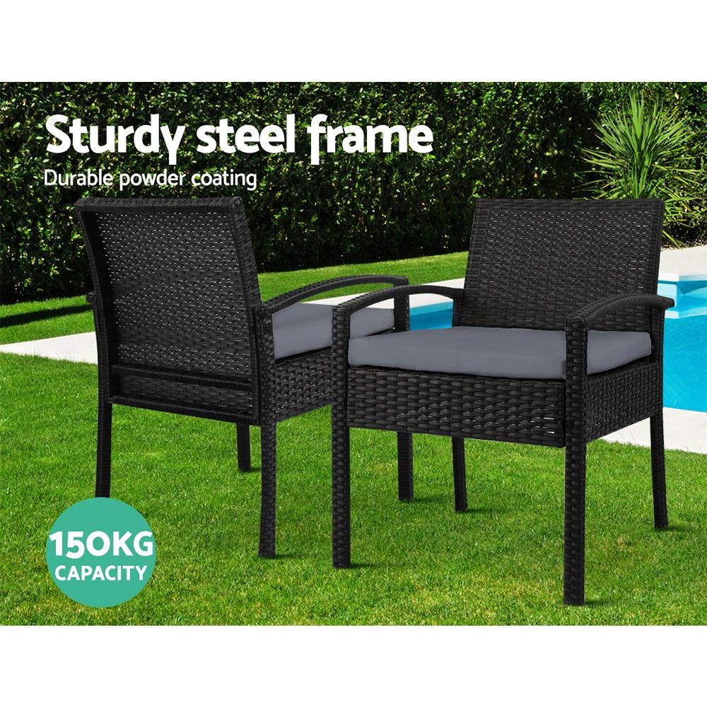 Garden Outdoor Furniture Dining Chairs Wicker Garden Patio Cushion