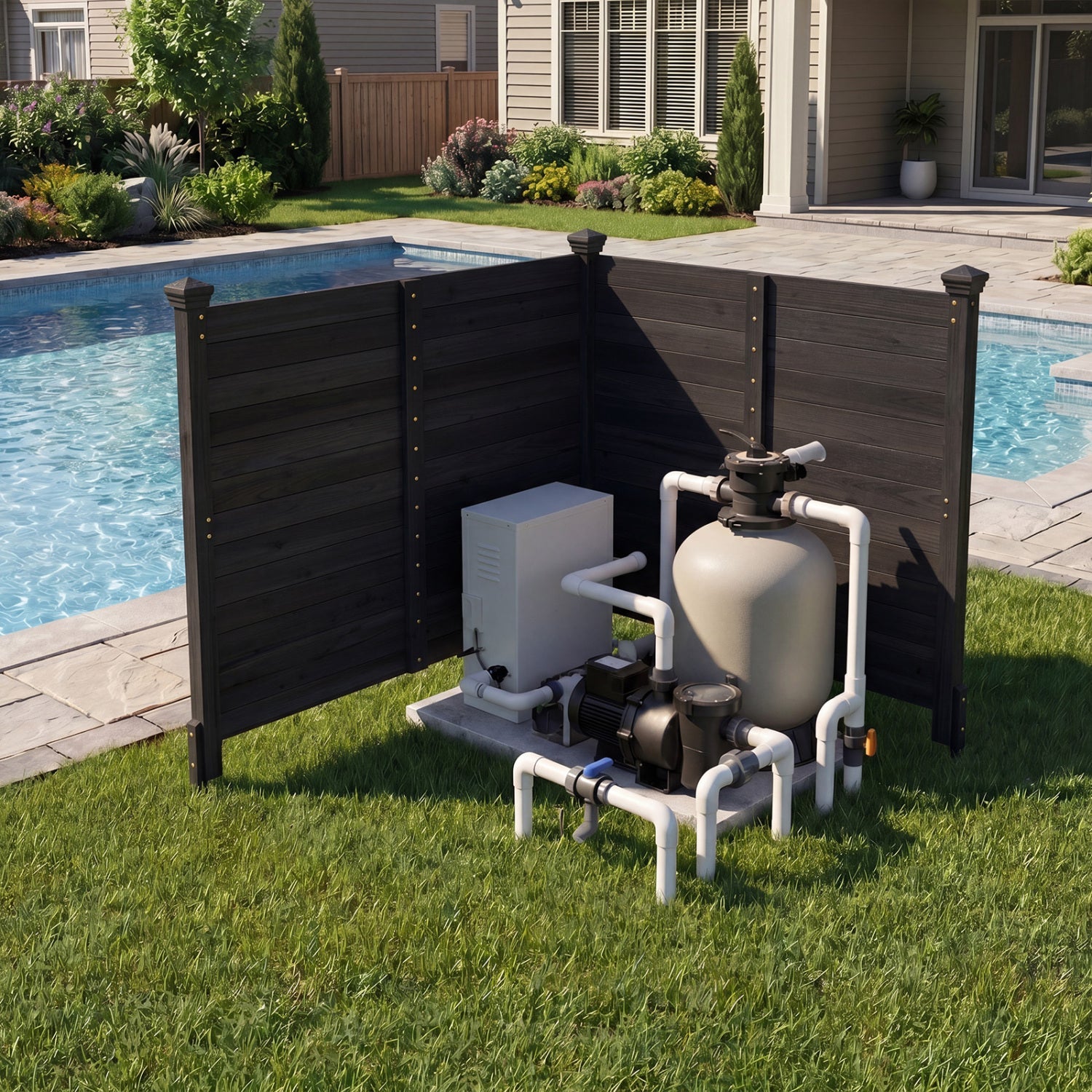 Outdoor Privacy Fence Screen for AC Units and Equipment