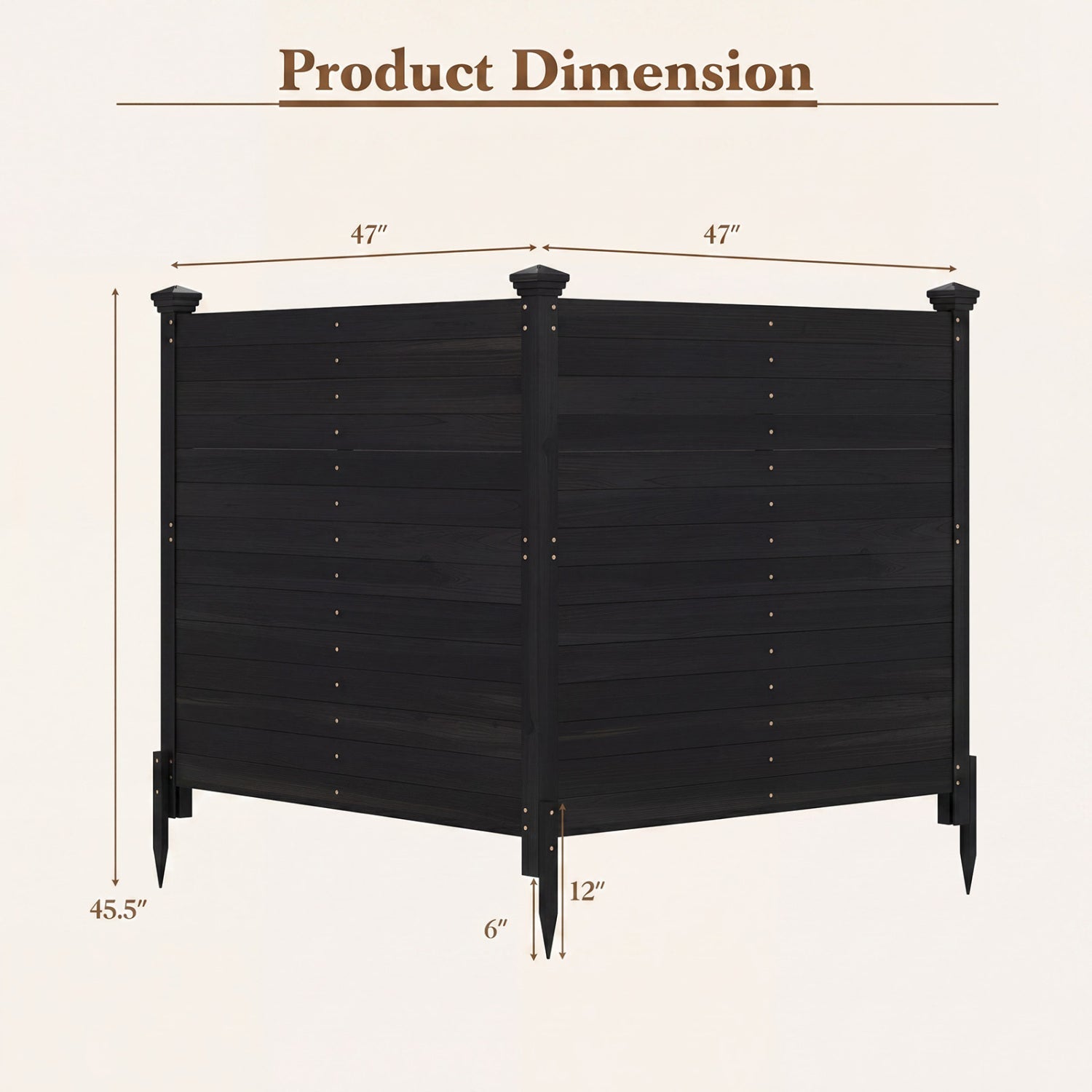 Outdoor Privacy Fence Screen for AC Units and Equipment