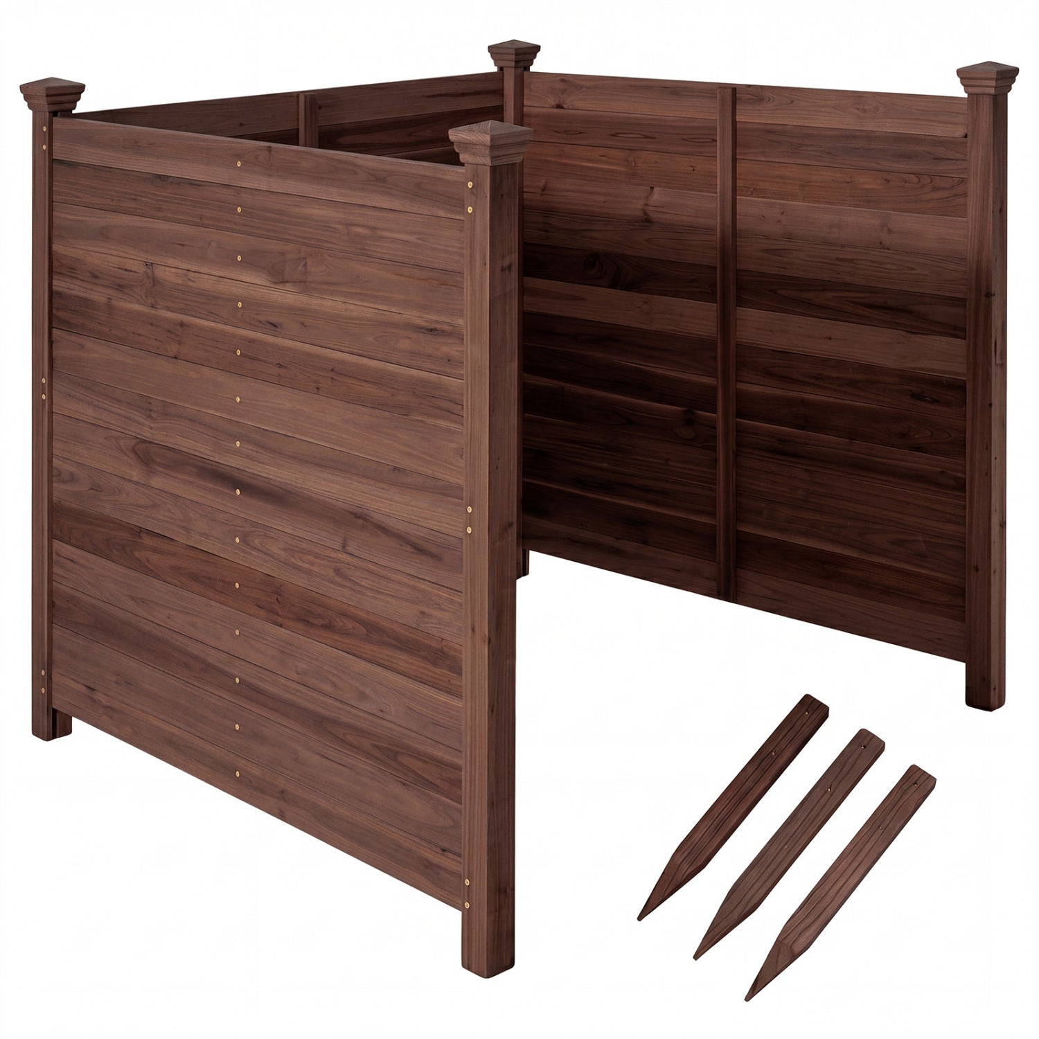 3-Panel Outdoor Privacy Fence for AC Units & Equipment
