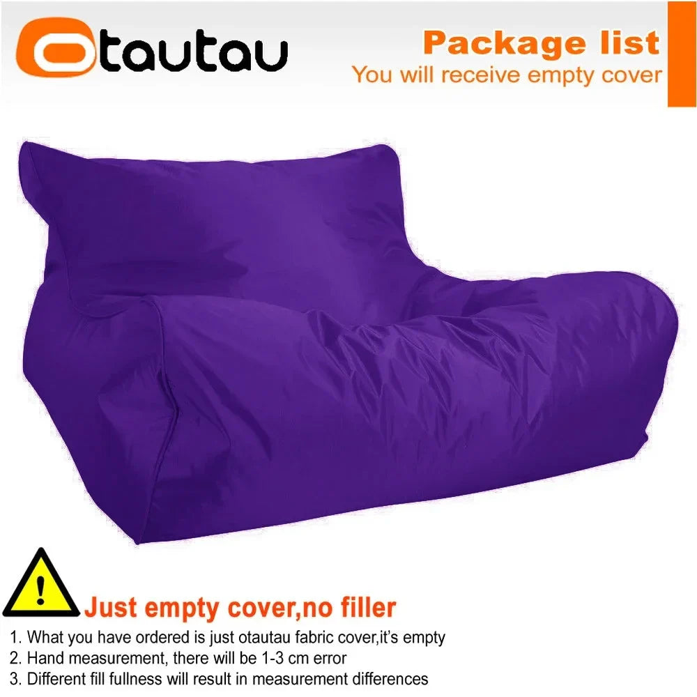 OTAUTAU Swimming Pool Floating Bean Bag Pouf Lounger Cover No Filler Waterproof Sofa Bed Sac Chaise Lounge Recliner Puff