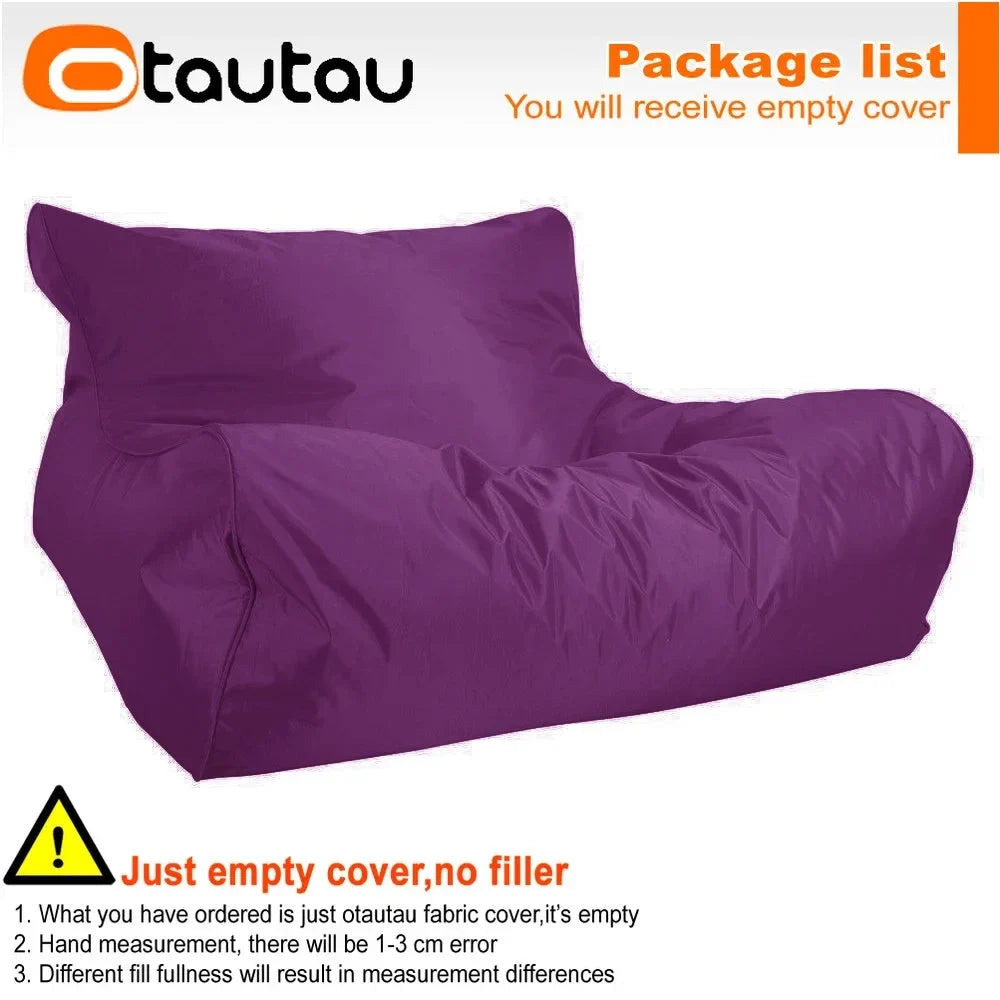 OTAUTAU Swimming Pool Floating Bean Bag Pouf Lounger Cover No Filler Waterproof Sofa Bed Sac Chaise Lounge Recliner Puff