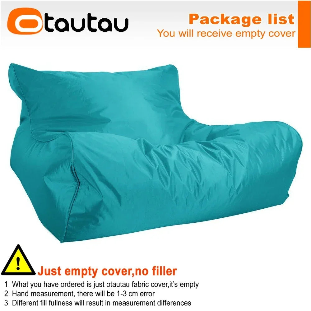 OTAUTAU Swimming Pool Floating Bean Bag Pouf Lounger Cover No Filler Waterproof Sofa Bed Sac Chaise Lounge Recliner Puff