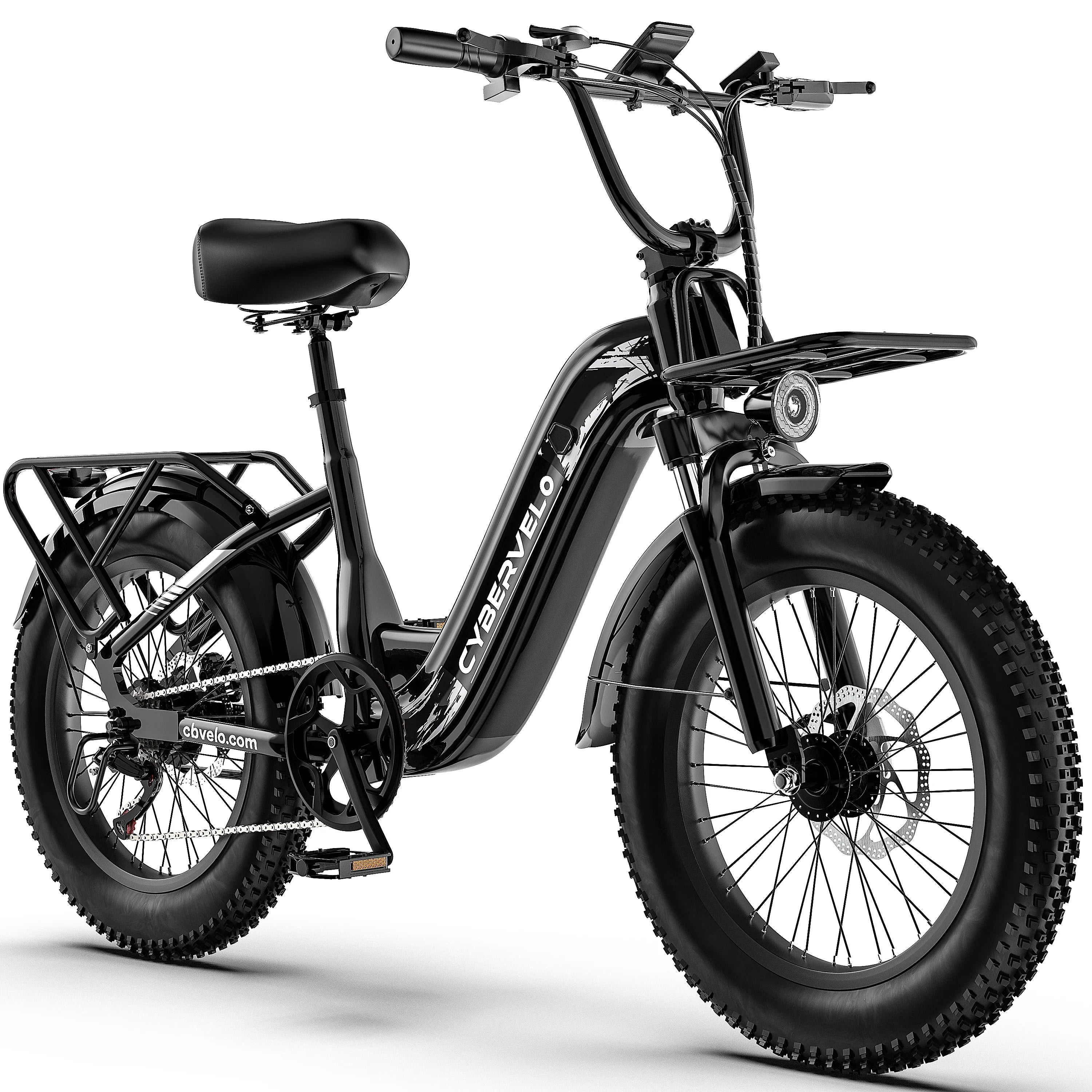 CYBERVELO EK12 1000W Electric Fat Tire Bike With Removable Battery