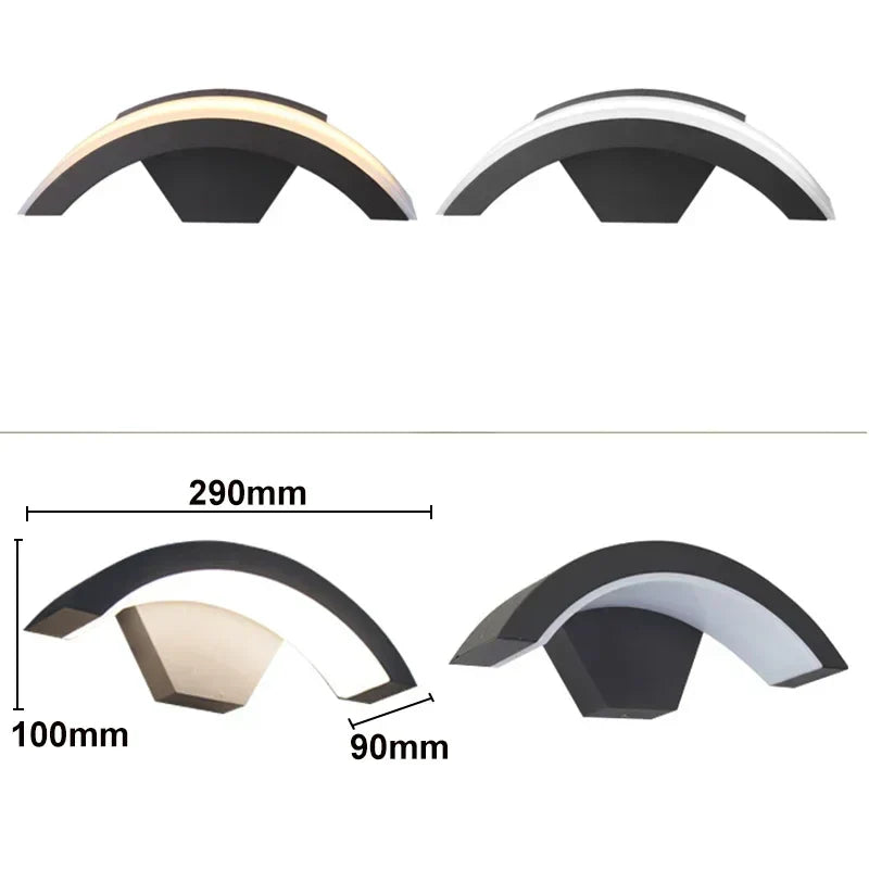 DecorBites™ LED Waterproof Outdoor Wall Lights Sensor Lamp for Porch Garden Balcony