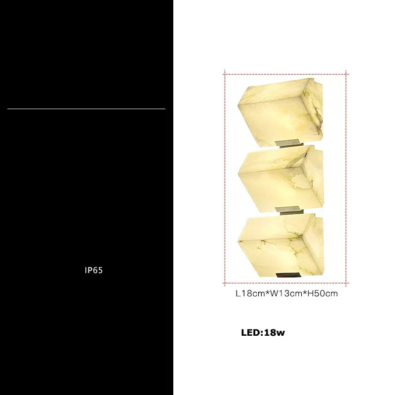 DecorBites™ Geometric LED Outdoor Wall Sconce Cube Light for Corridor Backyard