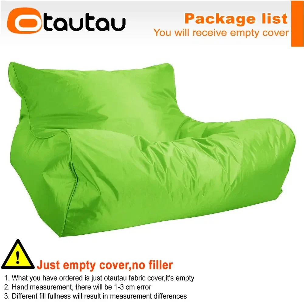 OTAUTAU Swimming Pool Floating Bean Bag Pouf Lounger Cover No Filler Waterproof Sofa Bed Sac Chaise Lounge Recliner Puff