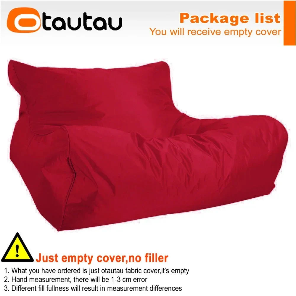 OTAUTAU Swimming Pool Floating Bean Bag Pouf Lounger Cover No Filler Waterproof Sofa Bed Sac Chaise Lounge Recliner Puff