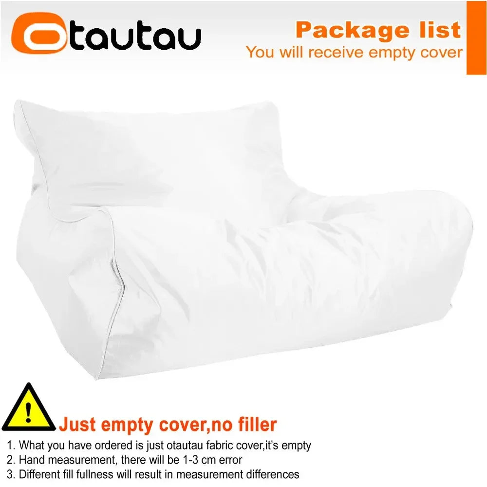 OTAUTAU Swimming Pool Floating Bean Bag Pouf Lounger Cover No Filler Waterproof Sofa Bed Sac Chaise Lounge Recliner Puff
