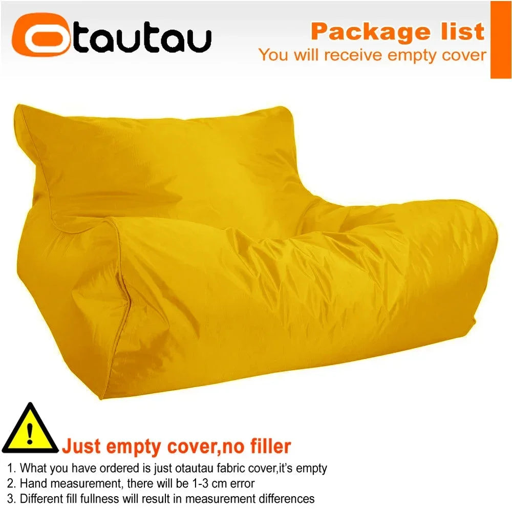 OTAUTAU Swimming Pool Floating Bean Bag Pouf Lounger Cover No Filler Waterproof Sofa Bed Sac Chaise Lounge Recliner Puff