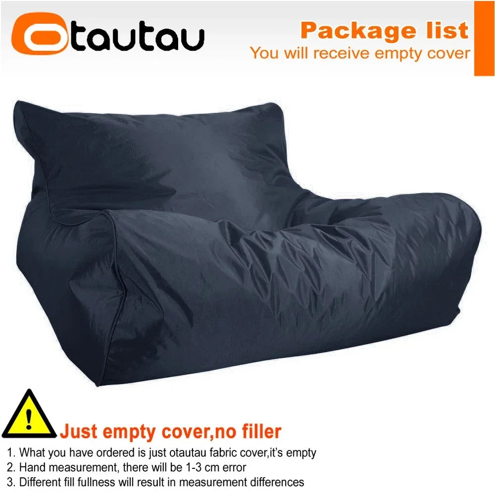 OTAUTAU Swimming Pool Floating Bean Bag Pouf Lounger Cover No Filler Waterproof Sofa Bed Sac Chaise Lounge Recliner Puff