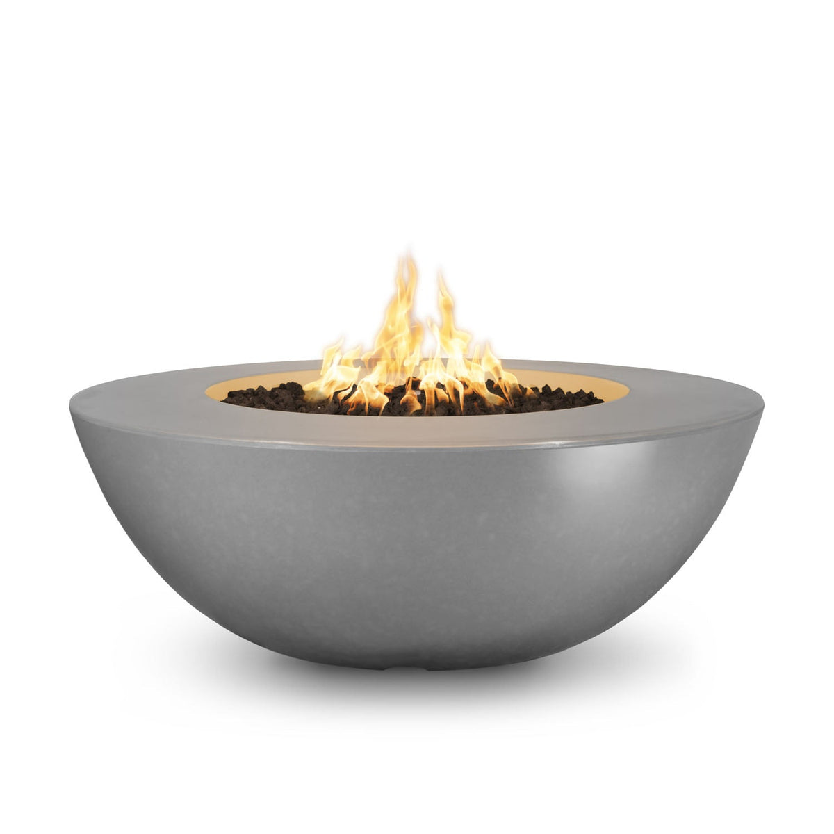 Sedona 48" Wide Ledge GFRC Concrete Fire Pit by The Outdoor Plus
