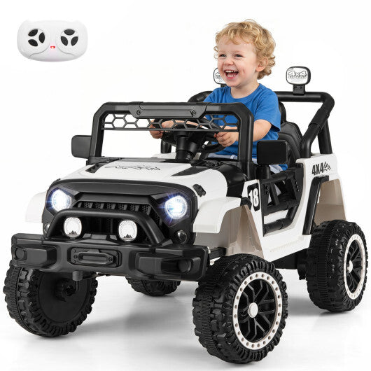 12V Kids Ride on Truck with Remote Control and 3 Speeds-Red