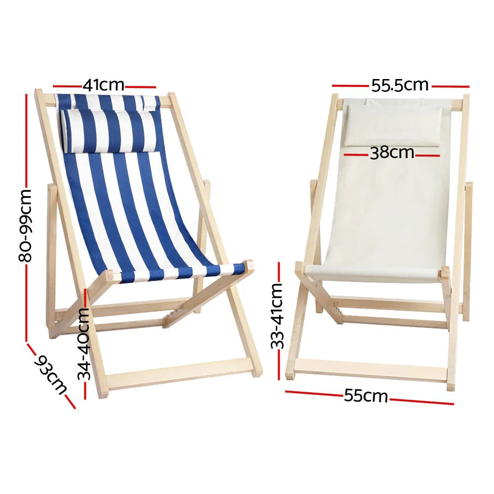 Garden Outdoor Furniture Sun Lounge Beach Chairs Deck Chair Folding