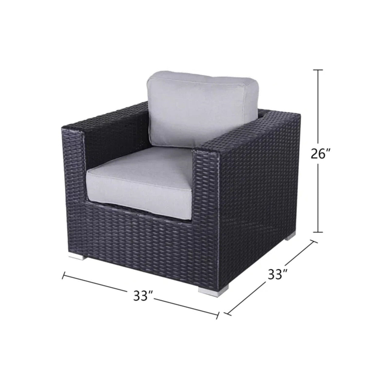 Outdoor Patio Chair With Cushions