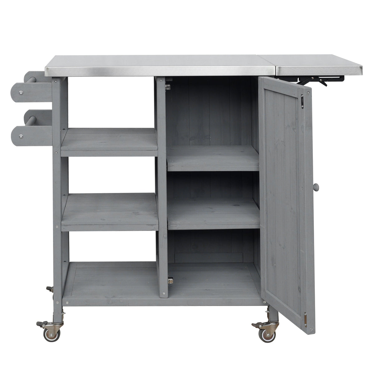 Foldable Outdoor Kitchen Island Patio Kitchen Cart