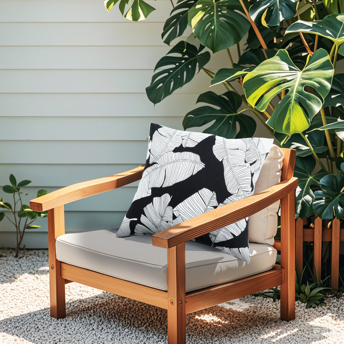 Waterproof Outdoor Throw Pillows 2 Pack with Fade-Resistant Fabric