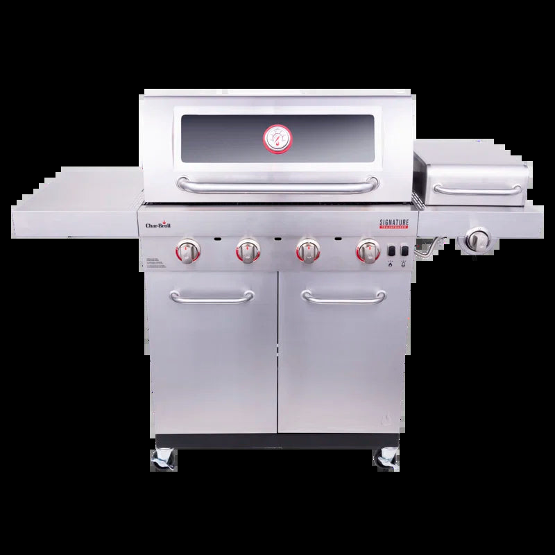 Signature Series 4-Burner Infrared Propane Gas Grill Cabinet with Side Burner