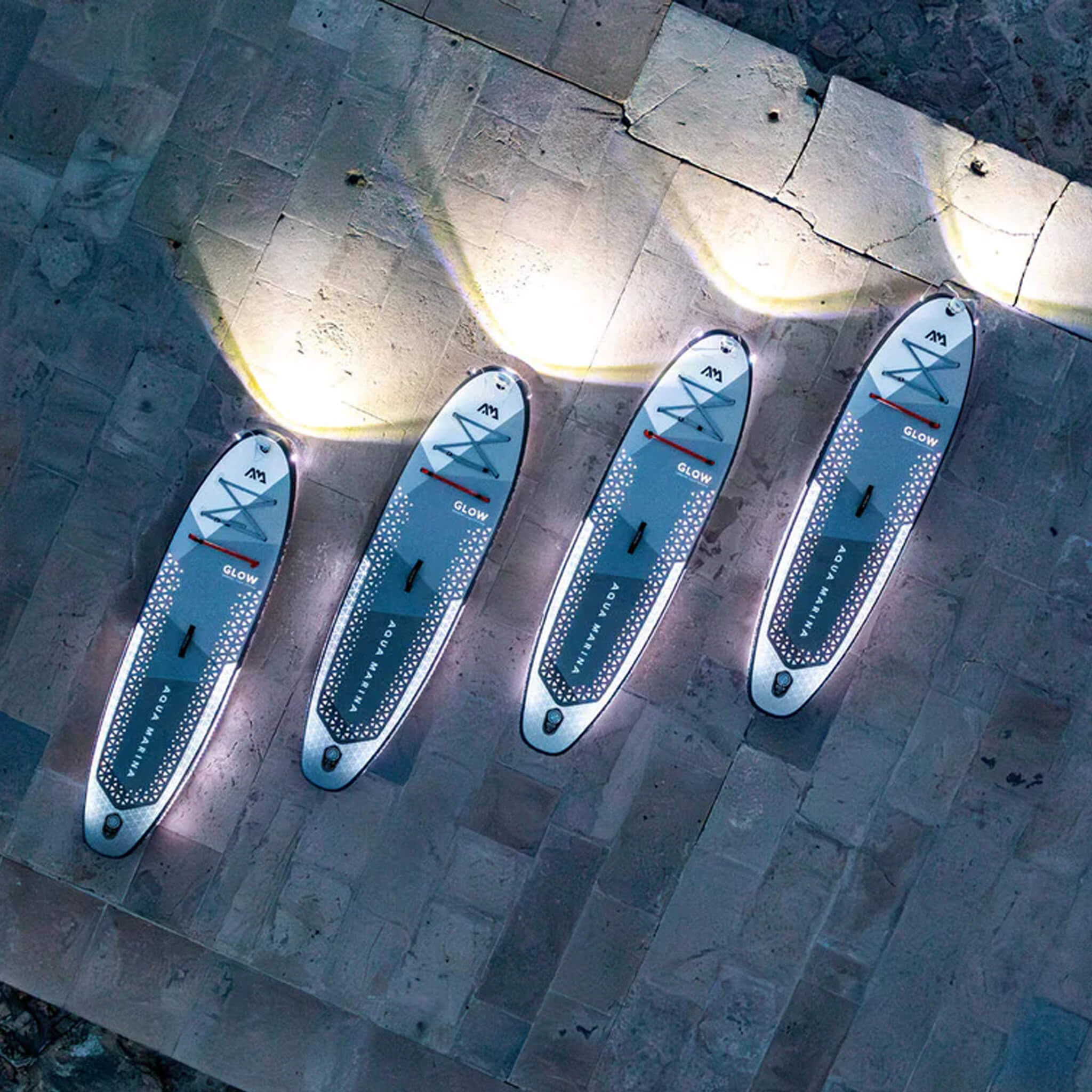 Aqua Marina Glow 10FT All-Around ISUP With Ambient Light System And Safety Leash