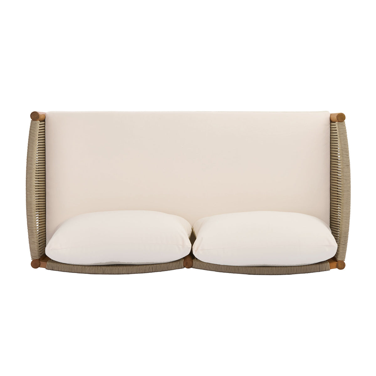 4-Piece Outdoor Sofa Set with Acacia Wood Frame in Teak Look