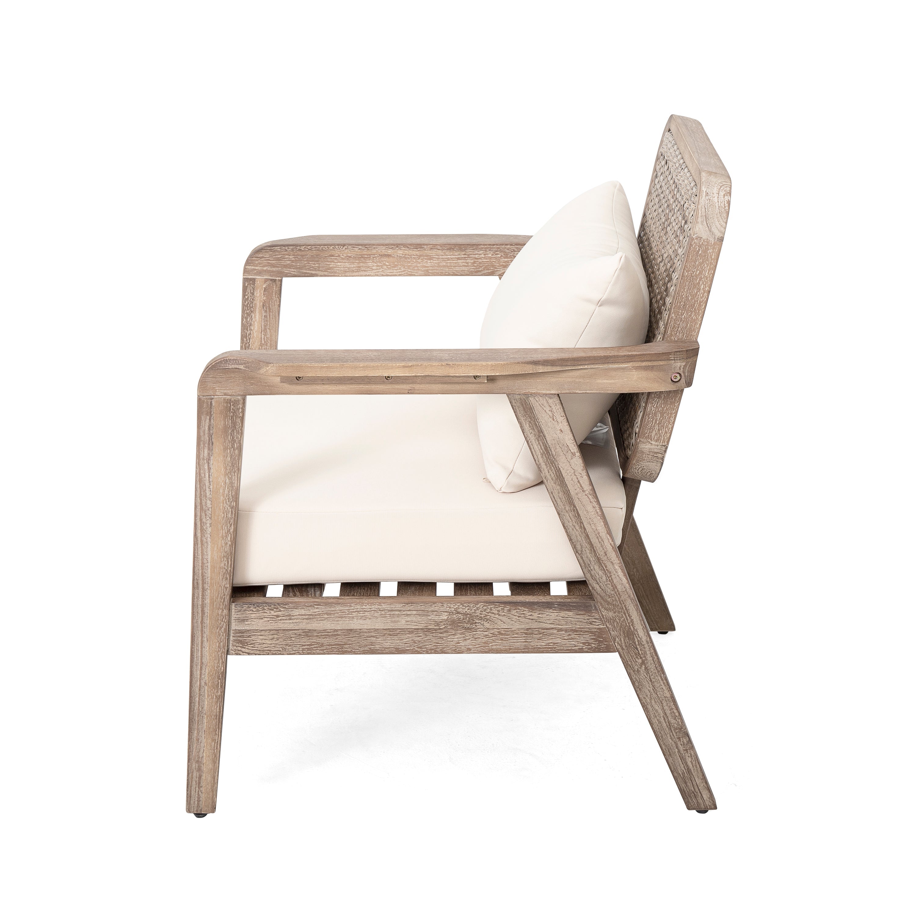 Outdoor Acacia Wood Patio Club Chair
