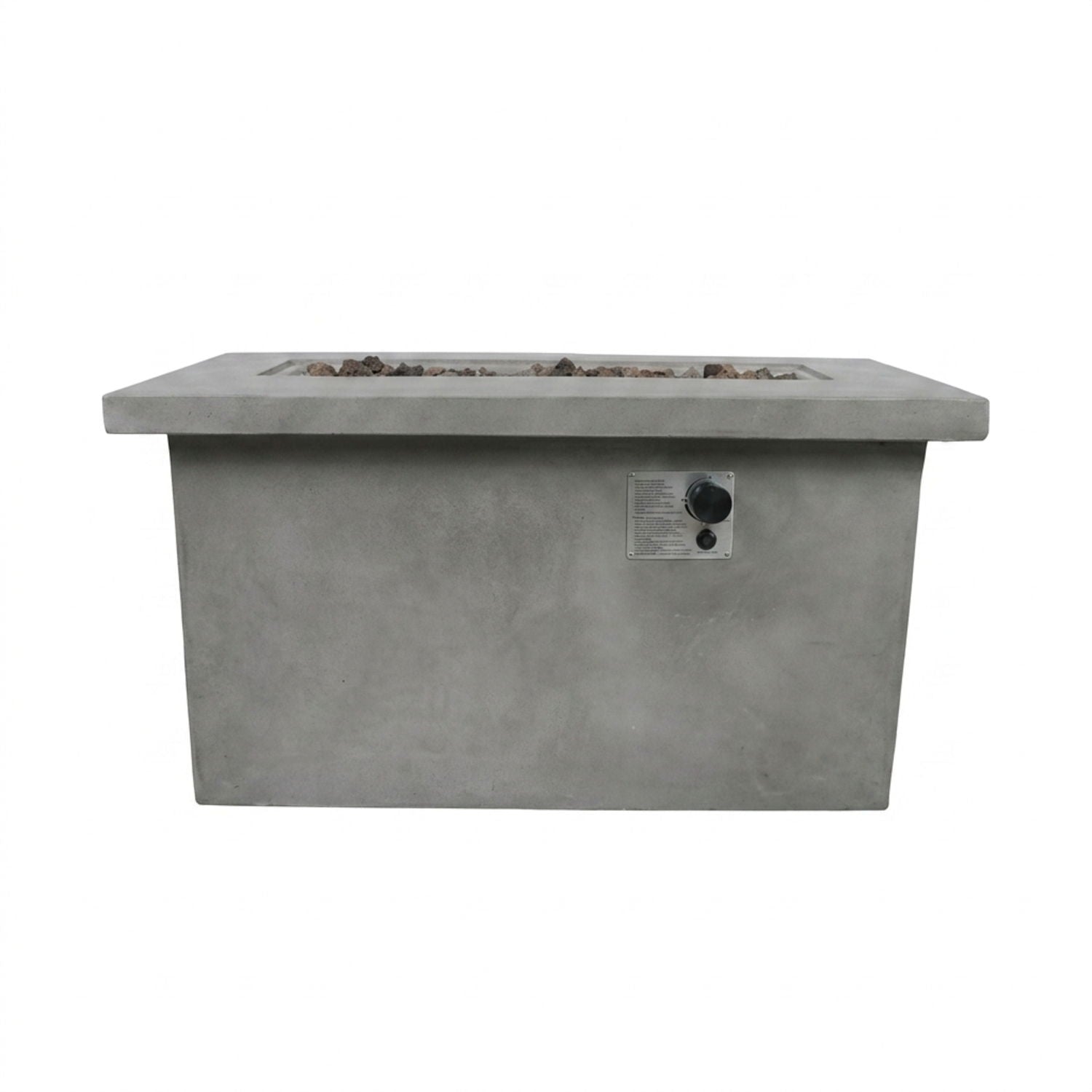 Propane / Natural Gas Outdoor Fire Pit Table - Gray