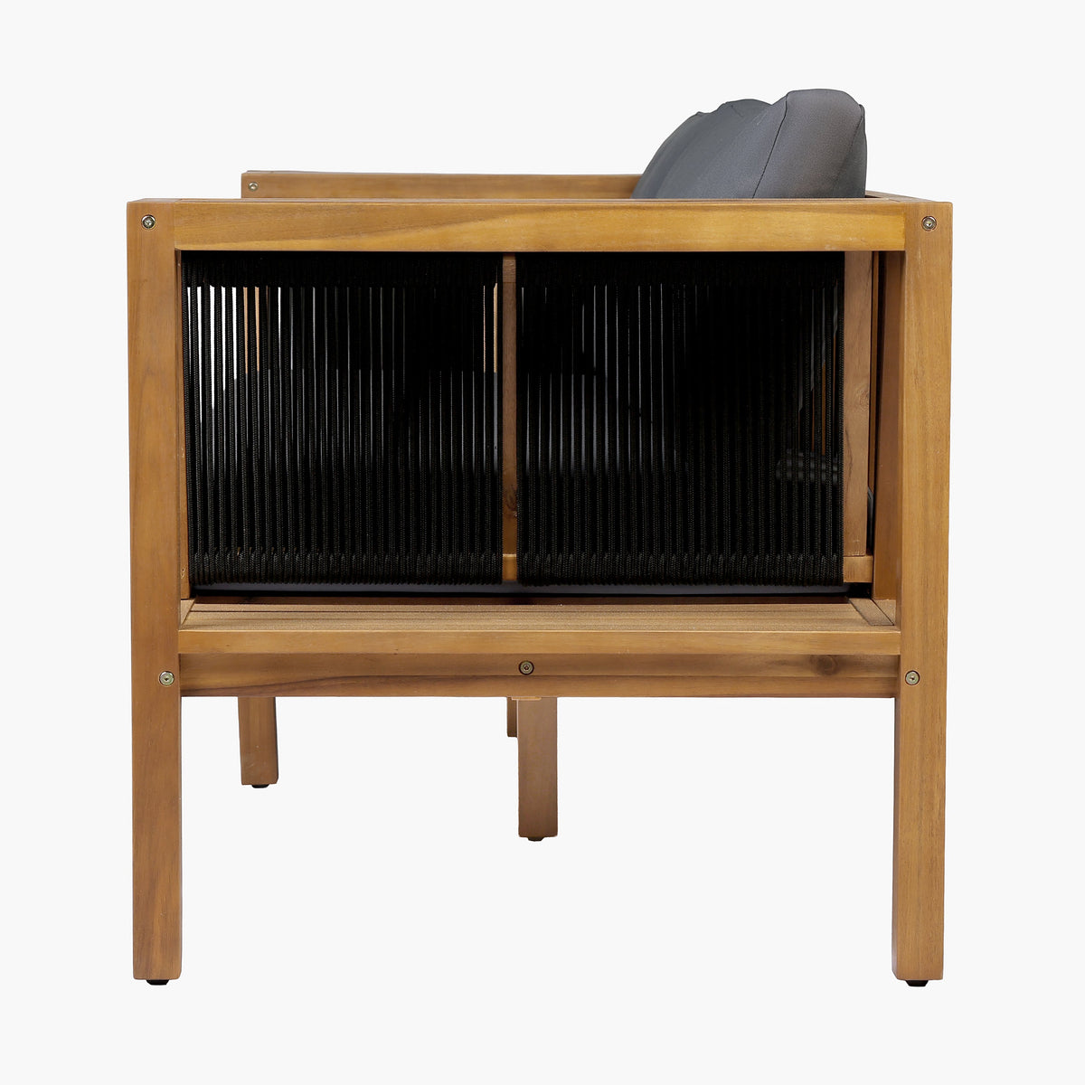 Teak Finish Acacia Wood Outdoor Daybed Sofa Set with