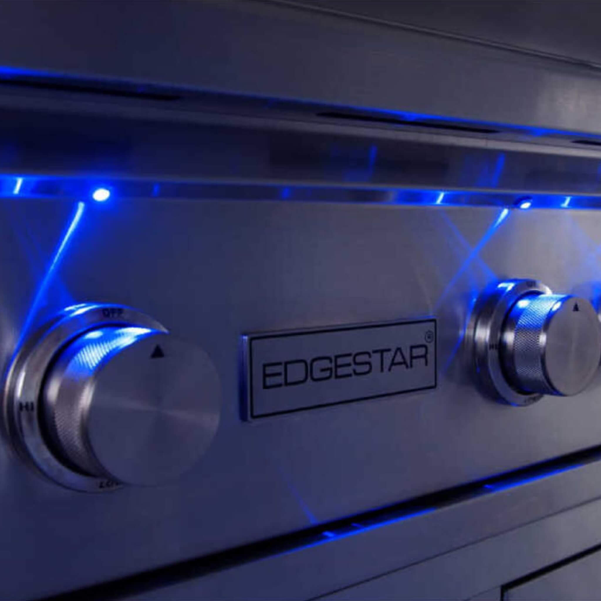 Edgestar 89K BTU 42-Inch Wide Natural Gas Freestanding Grill Cart With Rotisserie And Lighted Knobs (SAK56935)