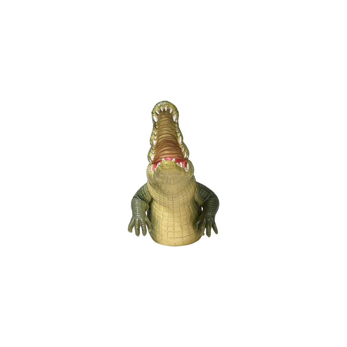 Crocodile Head Statue Animal Figurine with Realistic Details - Outdoor Decor