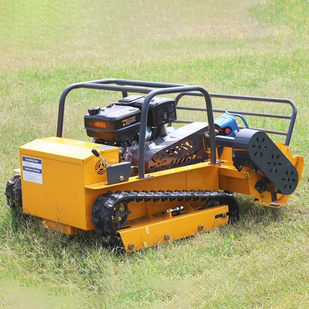 Heavy-Duty 459CC Commercial Remote-Controlled Hybrid Mower