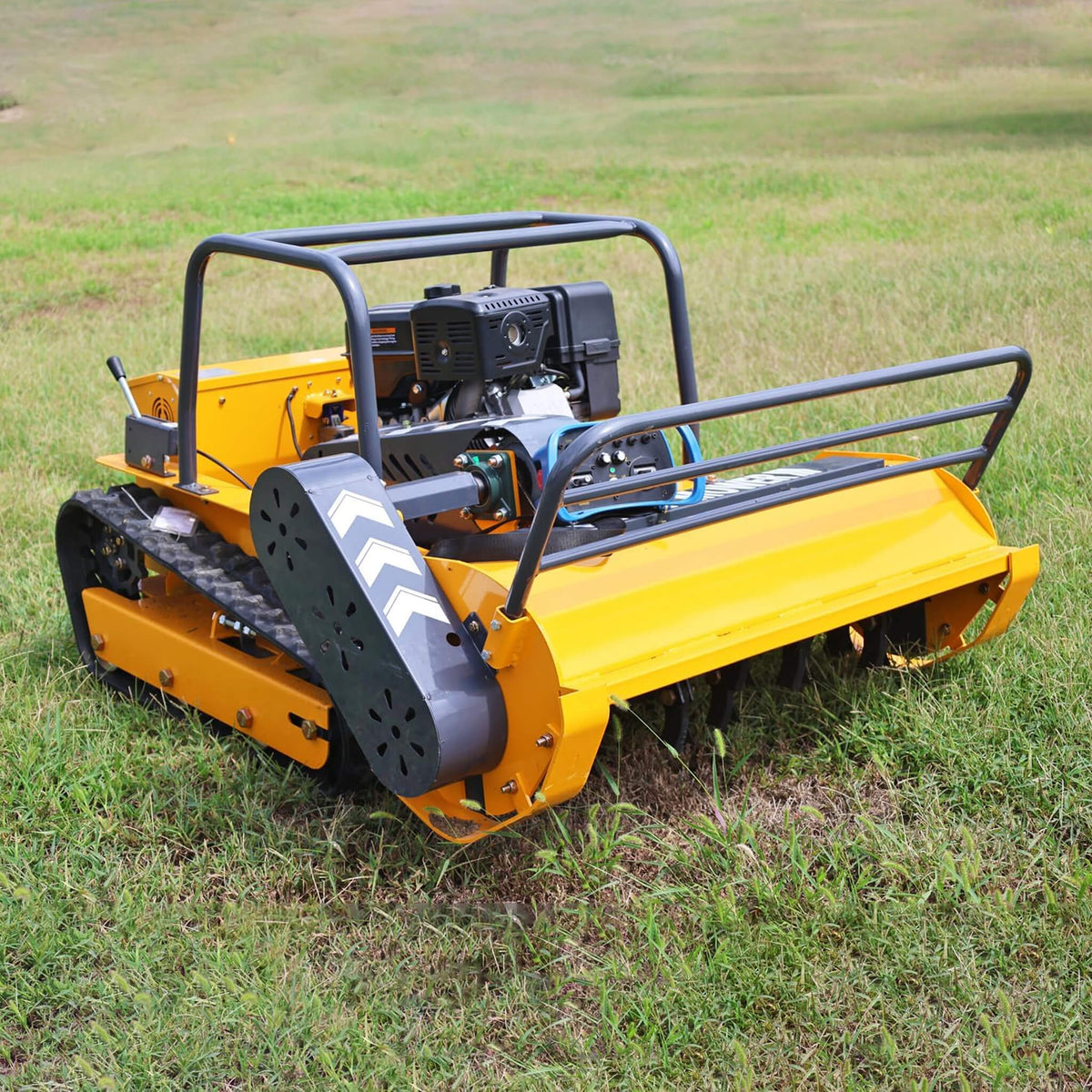 Heavy-Duty 459CC Commercial Remote-Controlled Hybrid Mower