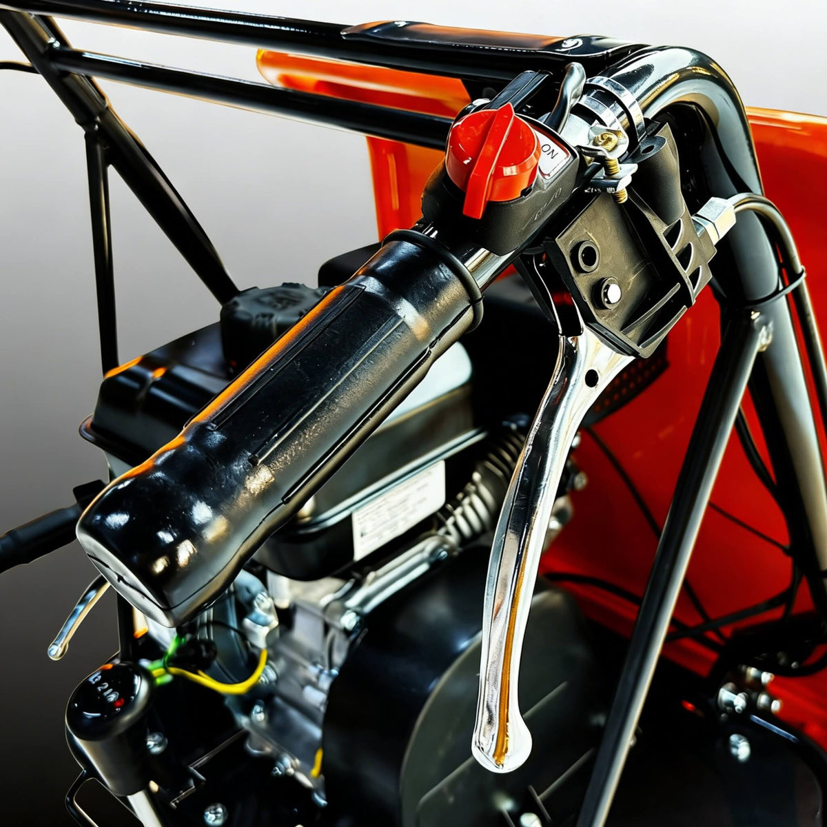 660LBS Heavy-Duty 6.5HP 208CC Gas-Powered Track Barrow