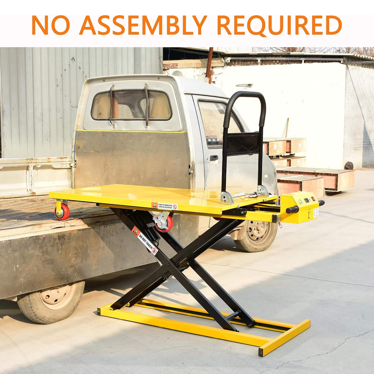 Heavy-Duty 660LBS Portable Electric Lift Table Handcart