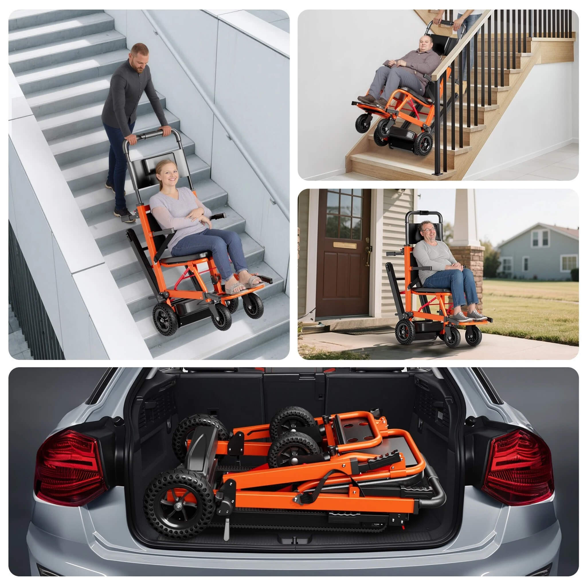 Motivo Heavy-Duty 440LBS Motorized Stair Climbing Wheelchair