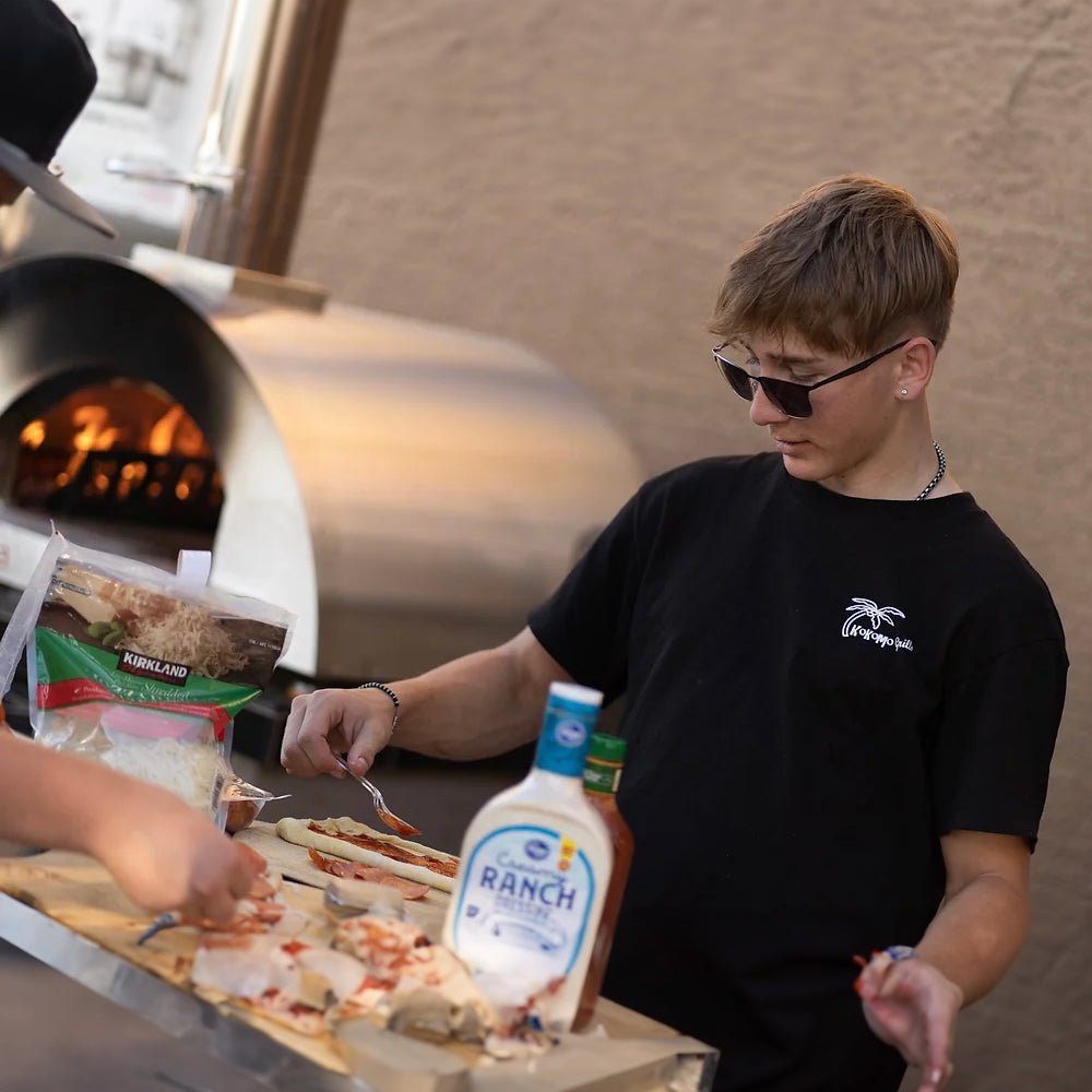 KoKoMo Grills Premium 32-Inch Stainless Steel Wood Fired Pizza Oven