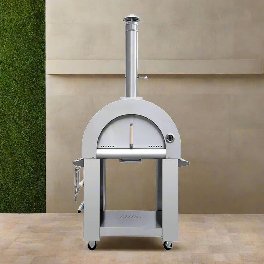 KoKoMo Grills Premium 32-Inch Stainless Steel Wood Fired Pizza Oven
