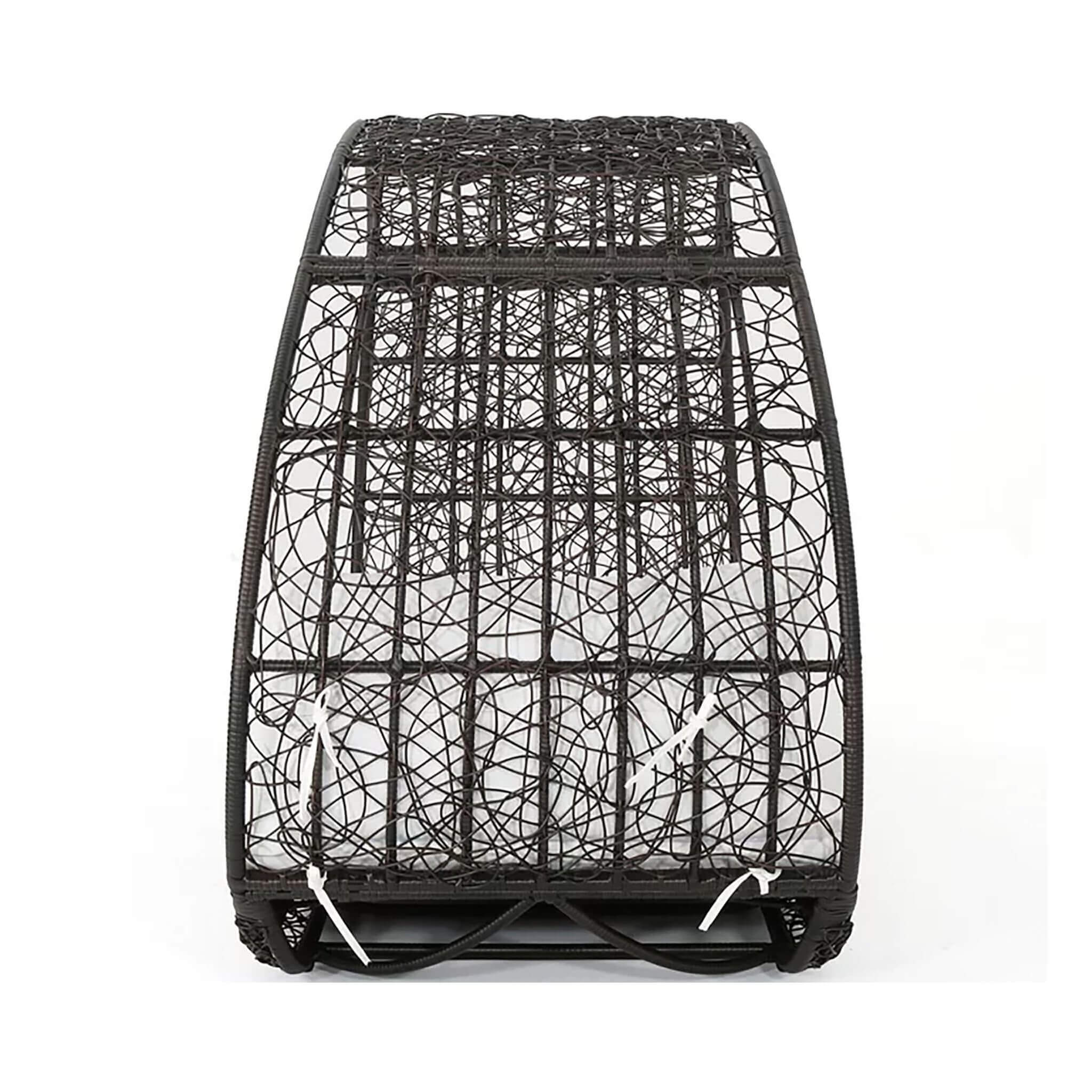 Alora Large 2-Person Abigal Outdoor Wicker Daybed With Aluminum Frame And Cushions (SAK23942)