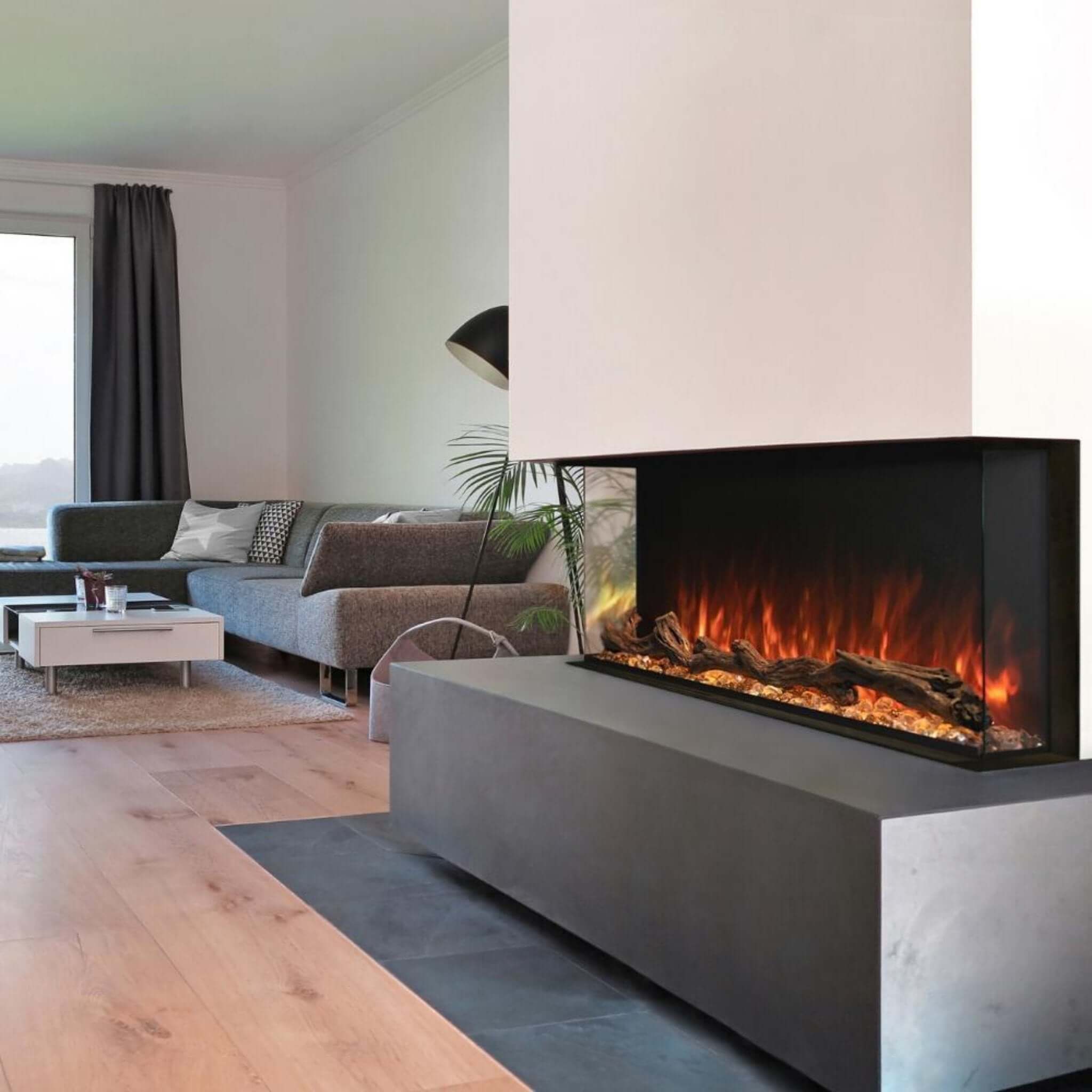 Modern Flames Landscape Pro Multi 120-Inch Linear Multi-Sided Electric Fireplace