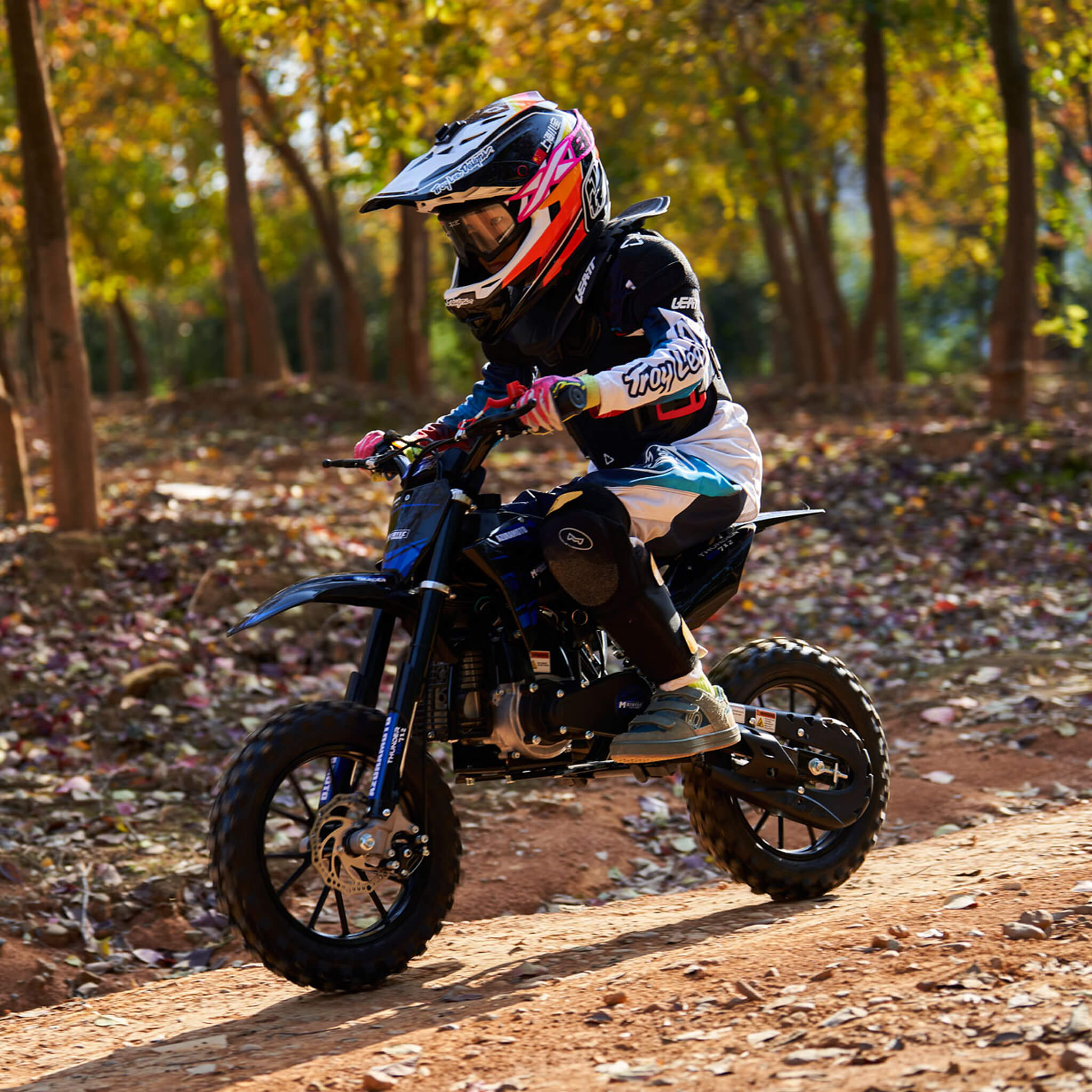 MotoTec Thunder 50CC 2-Stroke Kids Gas Dirt Bike